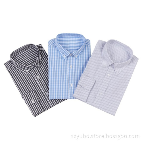 Men's woven shirt in spring and fall